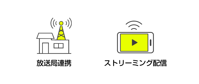 放送局連携 ストリーミング配信