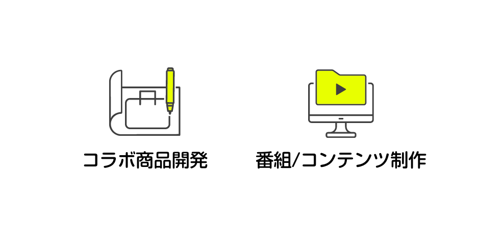 コラボ商品開発 番組/コンテンツ制作